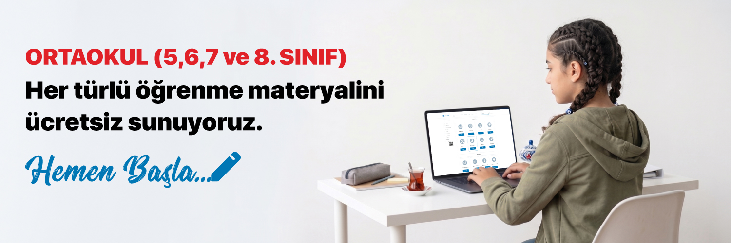 Ortaokul Dijital Eğitim Platformu ücretsiz yayında.